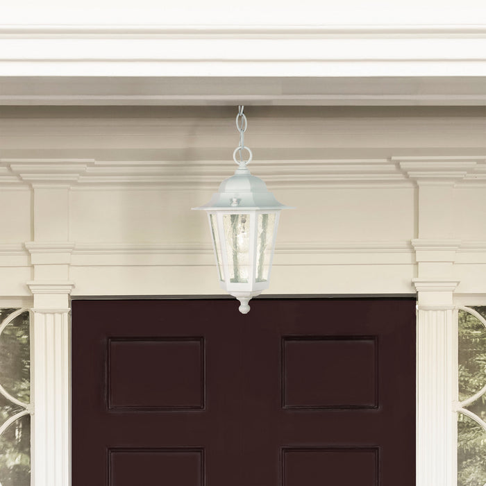 Myhouse Lighting Nuvo Lighting - 60-991 - One Light Hanging Lantern - Cornerstone - White