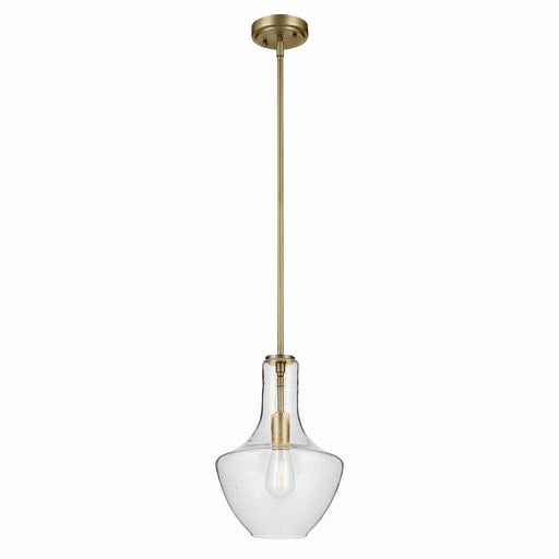 Myhouse Lighting Kichler - 42141NBRCS - One Light Pendant - Everly - Brushed Natural Brass