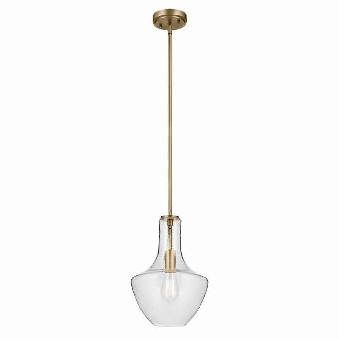 Myhouse Lighting Kichler - 42141NBRCS - One Light Pendant - Everly - Brushed Natural Brass