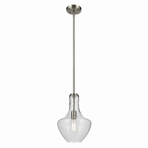 Myhouse Lighting Kichler - 42141NI - One Light Pendant - Everly - Brushed Nickel