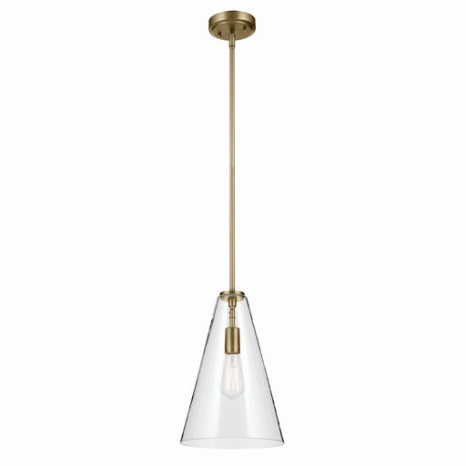 Myhouse Lighting Kichler - 42199NBR - One Light Pendant - Everly - Natural Brass