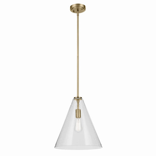 Myhouse Lighting Kichler - 42200NBRCS - One Light Pendant - Everly - Natural Brass