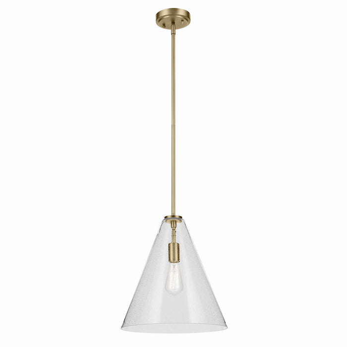 Myhouse Lighting Kichler - 42200NBRCS - One Light Pendant - Everly - Natural Brass