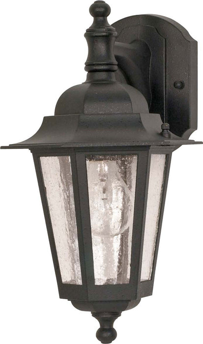 Myhouse Lighting Nuvo Lighting - 60-990 - One Light Outdoor Wall Lantern - Cornerstone - Textured Black