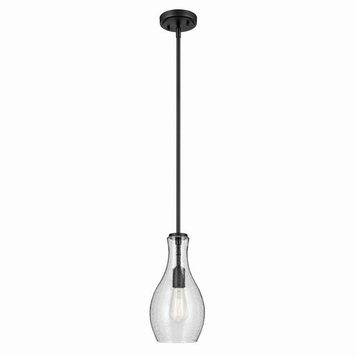 Myhouse Lighting Kichler - 42456BKCS - One Light Pendant - Everly - Black