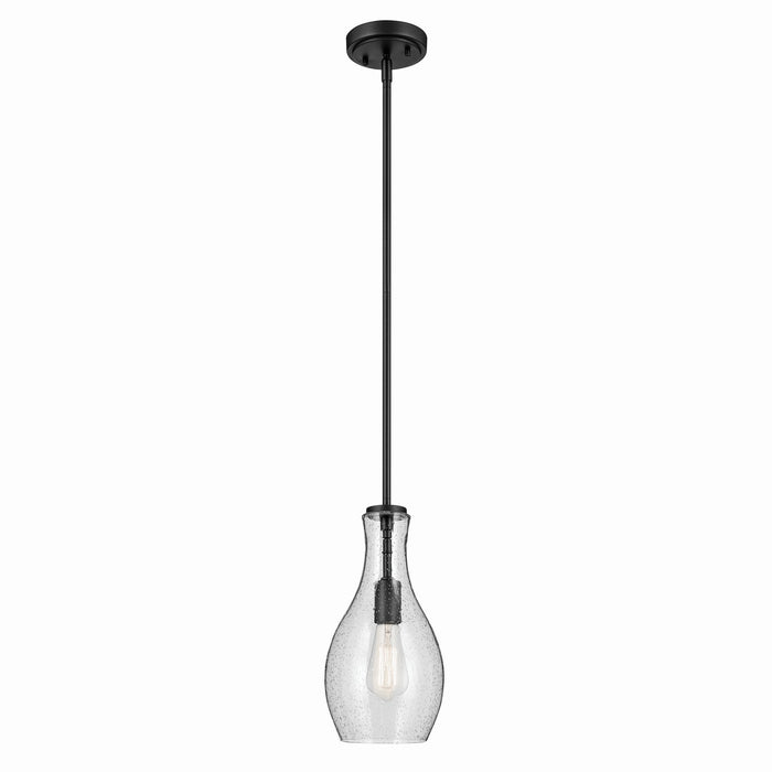 Myhouse Lighting Kichler - 42456BKCS - One Light Pendant - Everly - Black