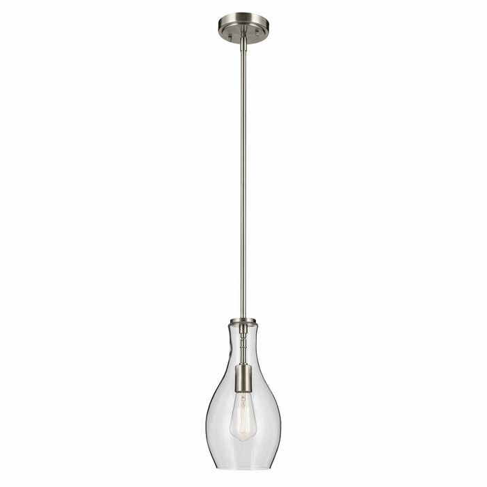 Myhouse Lighting Kichler - 42456NI - One Light Pendant - Everly - Brushed Nickel