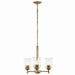 Myhouse Lighting Kichler - 43670NBRCLR - Three Light Mini Chandelier - Shailene - Natural Brass