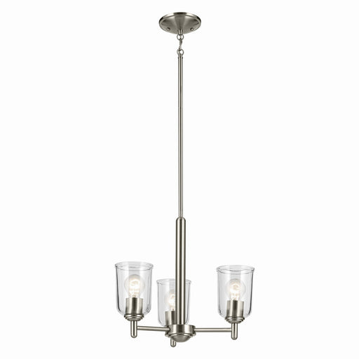 Myhouse Lighting Kichler - 43670NICLR - Three Light Mini Chandelier - Shailene - Brushed Nickel