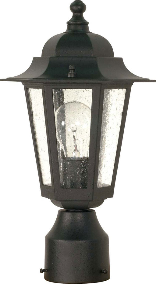 Myhouse Lighting Nuvo Lighting - 60-996 - One Light Post Lantern - Cornerstone - Textured Black