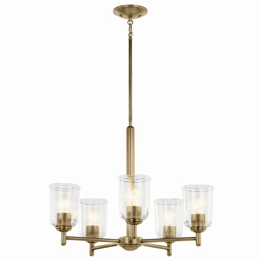 Myhouse Lighting Kichler - 43671NBRCLR - Five Light Chandelier - Shailene - Natural Brass