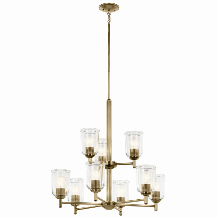 Myhouse Lighting Kichler - 43672NBRCLR - Nine Light Chandelier - Shailene - Natural Brass