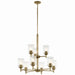 Myhouse Lighting Kichler - 43672NBRCLR - Nine Light Chandelier - Shailene - Natural Brass