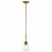 Myhouse Lighting Kichler - 43674NBRCLR - One Light Mini Pendant - Shailene - Natural Brass