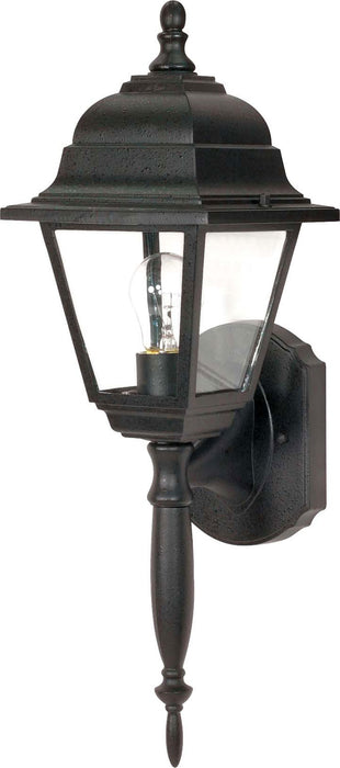 Myhouse Lighting Nuvo Lighting - 60-542 - One Light Wall Lantern - Briton - Textured Black