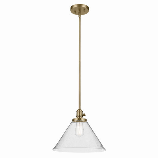 Myhouse Lighting Kichler - 43905NBR - One Light Pendant - Avery - Natural Brass