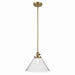 Myhouse Lighting Kichler - 43905NBR - One Light Pendant - Avery - Natural Brass