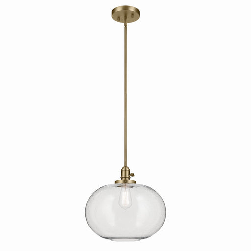 Myhouse Lighting Kichler - 43911NBR - One Light Pendant - Avery - Natural Brass