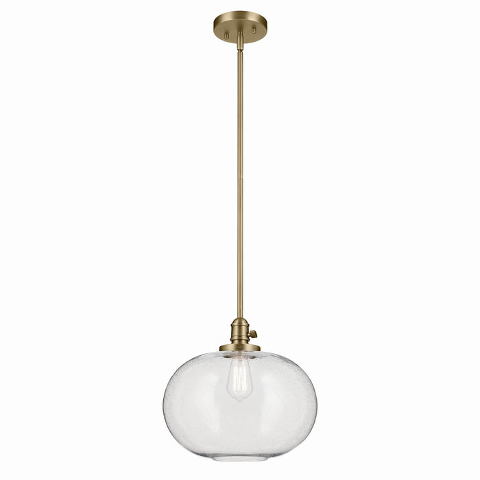 Myhouse Lighting Kichler - 43911NBR - One Light Pendant - Avery - Natural Brass