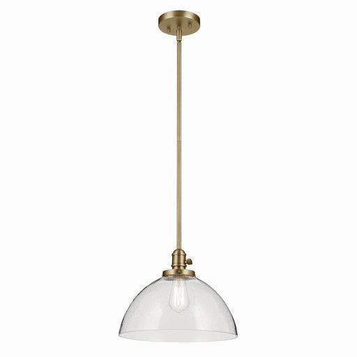 Myhouse Lighting Kichler - 43912NBR - One Light Pendant - Avery - Natural Brass