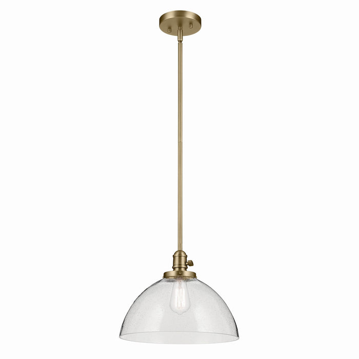 Myhouse Lighting Kichler - 43912NBR - One Light Pendant - Avery - Natural Brass