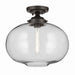 Myhouse Lighting Kichler - 43913OZ - One Light Flush Mount - Avery - Olde Bronze