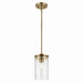 Myhouse Lighting Kichler - 43996NBR - One Light Mini Pendant - Crosby - Natural Brass