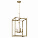 Myhouse Lighting Kichler - 43998NBR - Four Light Foyer Pendant - Crosby - Natural Brass