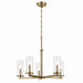 Myhouse Lighting Kichler - 43999NBR - Five Light Chandelier - Crosby - Natural Brass