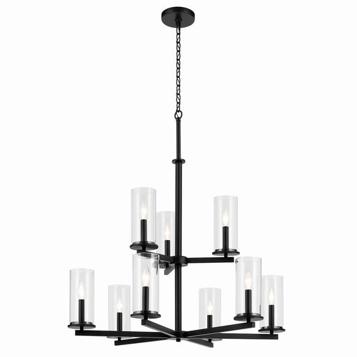 Myhouse Lighting Kichler - 44014BK - Nine Light Chandelier - Crosby - Black