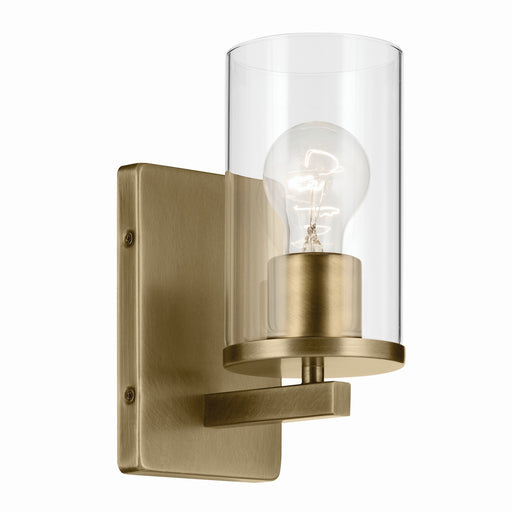 Myhouse Lighting Kichler - 45495NBRCLR - One Light Wall Sconce - Crosby - Natural Brass