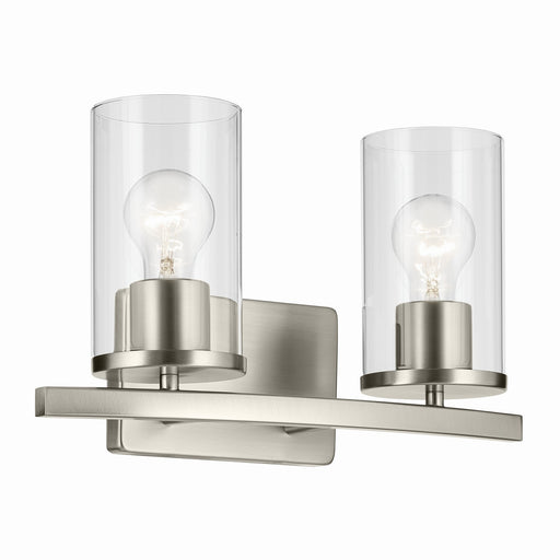 Myhouse Lighting Kichler - 45496NICLR - Two Light Vanity - Crosby - Brushed Nickel