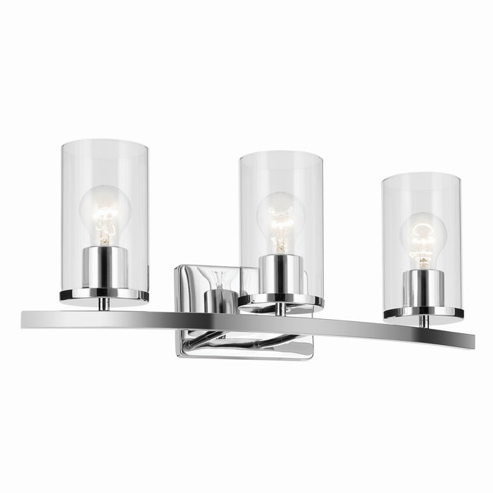 Myhouse Lighting Kichler - 45497CHCLR - Three Light Vanity - Crosby - Chrome