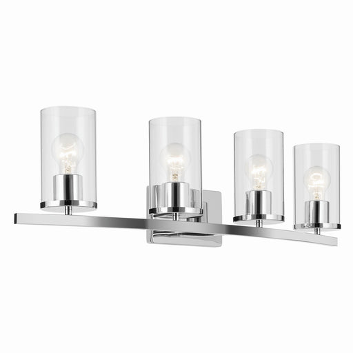 Myhouse Lighting Kichler - 45498CHCLR - Four Light Vanity - Crosby - Chrome