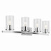 Myhouse Lighting Kichler - 45498CHCLR - Four Light Vanity - Crosby - Chrome