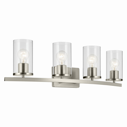 Myhouse Lighting Kichler - 45498NICLR - Four Light Vanity - Crosby - Brushed Nickel