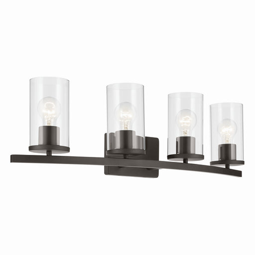 Myhouse Lighting Kichler - 45498OZCLR - Four Light Vanity - Crosby - Olde Bronze