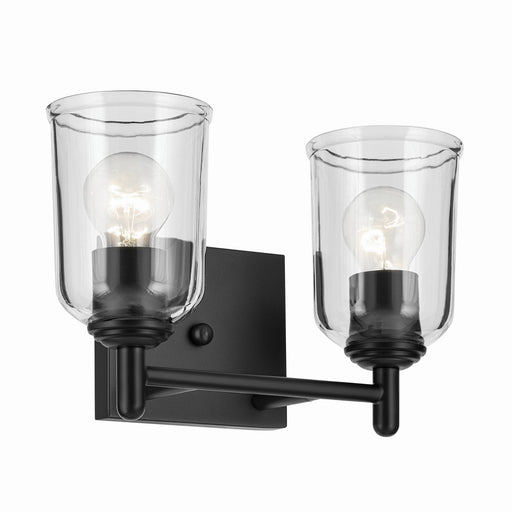 Myhouse Lighting Kichler - 45573BKCLR - Two Light Vanity - Shailene - Black