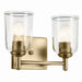 Myhouse Lighting Kichler - 45573NBRCLR - Two Light Vanity - Shailene - Natural Brass