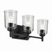 Myhouse Lighting Kichler - 45574BKCLR - Three Light Vanity - Shailene - Black