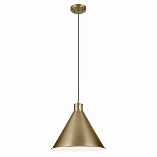 Myhouse Lighting Kichler - 52177NBR - One Light Pendant - Zailey - Natural Brass