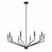 Myhouse Lighting Kichler - 52348BK - Ten Light Chandelier - Armand - Black