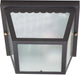 Myhouse Lighting Nuvo Lighting - 60-473 - Two Light Flush Mount - Carport - Black