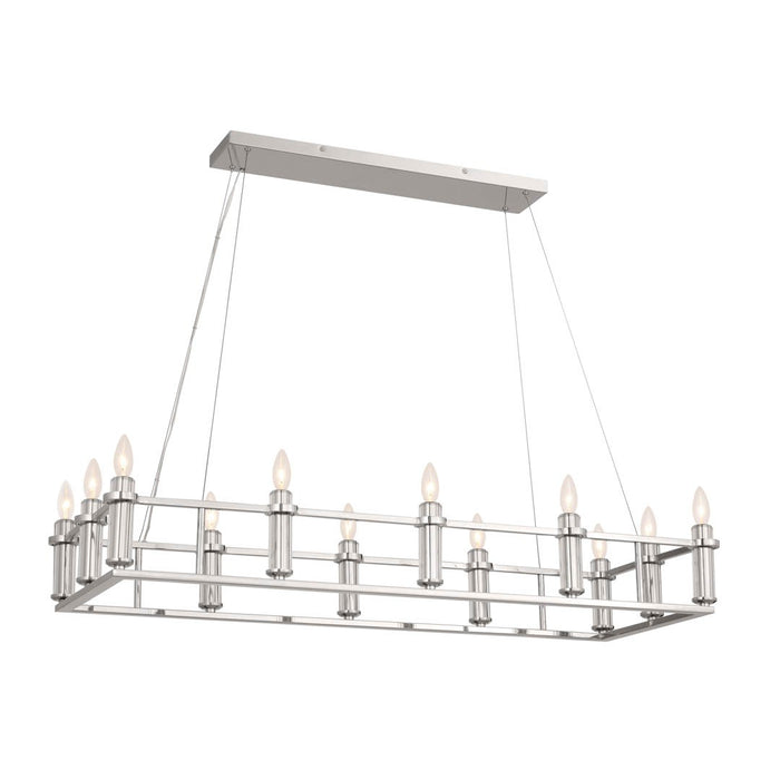 Myhouse Lighting Kichler - 52492PN - 12 Light Linear Chandelier - Rosalind - Polished Nickel