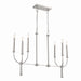 Myhouse Lighting Kichler - 52495PN - Six Light Linear Chandelier - Florence - Polished Nickel