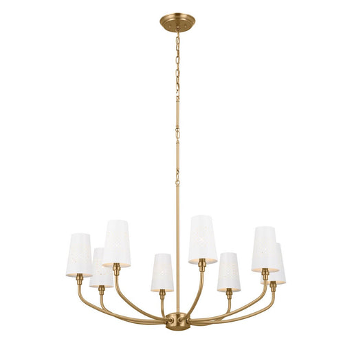 Myhouse Lighting Kichler - 52509BNB - Eight Light Chandelier - Adeena - Brushed Natural Brass