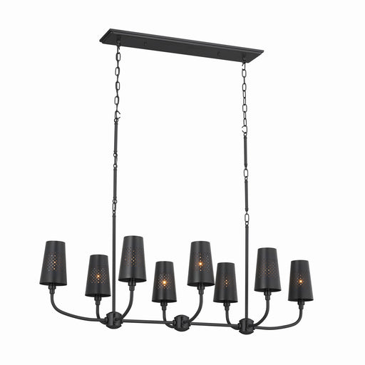 Myhouse Lighting Kichler - 52510BK - Eight Light Linear Chandelier - Adeena - Black