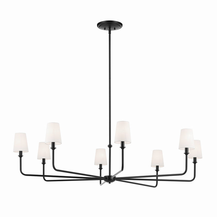 Myhouse Lighting Kichler - 52521BK - Eight Light Chandelier - Pallas - Black