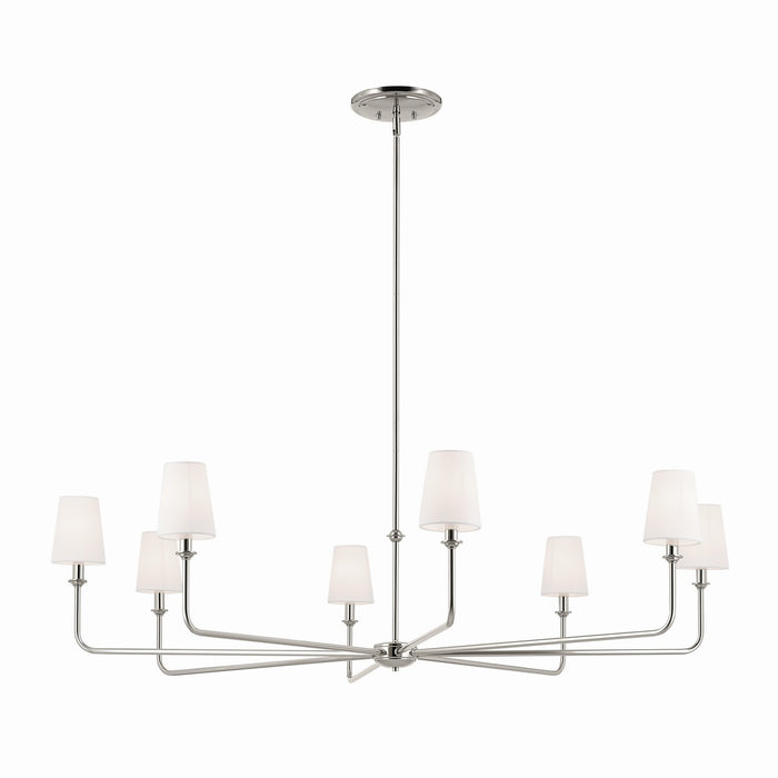 Myhouse Lighting Kichler - 52521PN - Eight Light Chandelier - Pallas - Polished Nickel