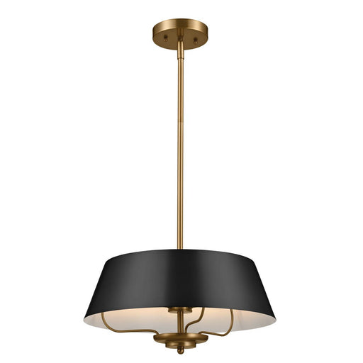 Myhouse Lighting Kichler - 52542BK - Three Light Pendant/Semi Flush Mount - Luella - Black